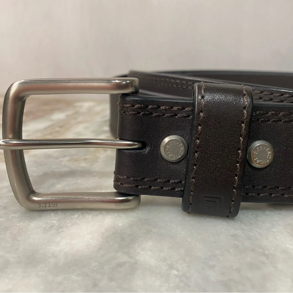 5.11 Tactical Brown Arc Leather CCW Belt 2XL